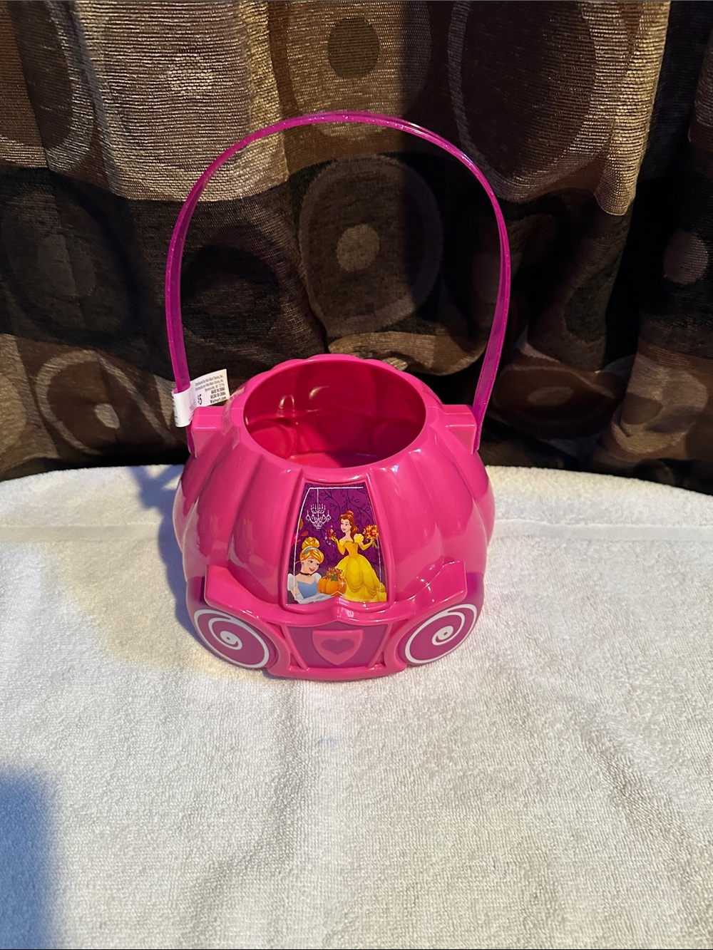DISNEY AUTHENTIC Merch- Pink Princess Carriage Candy Bucket for girls NWT